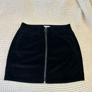 SO Black Corduroy Pencil Skirt